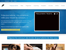 Tablet Screenshot of prepa-journalisme.com